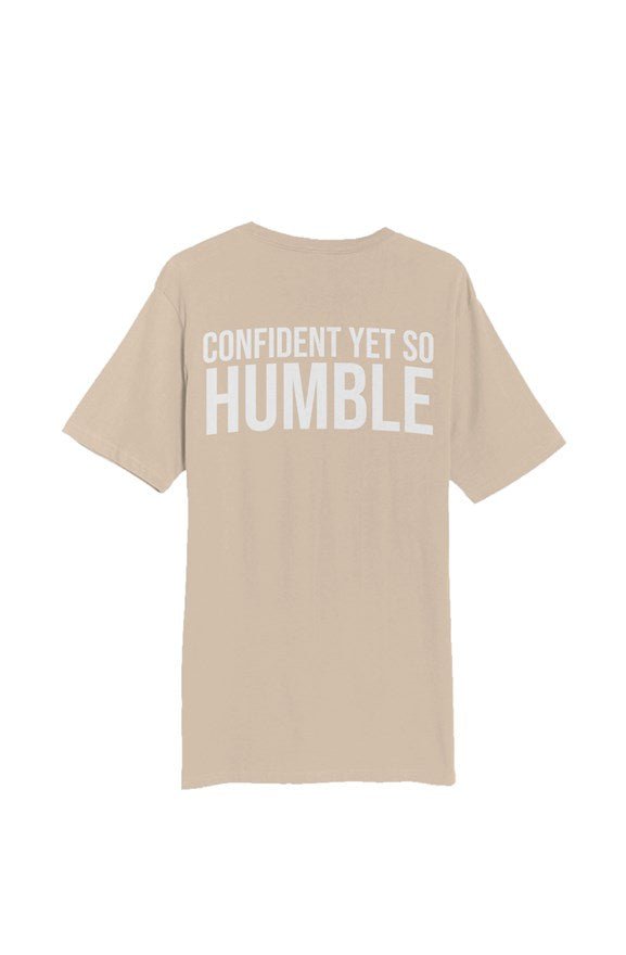 "Confident Yet So Humble" Boxy Shirt - Humblecinema