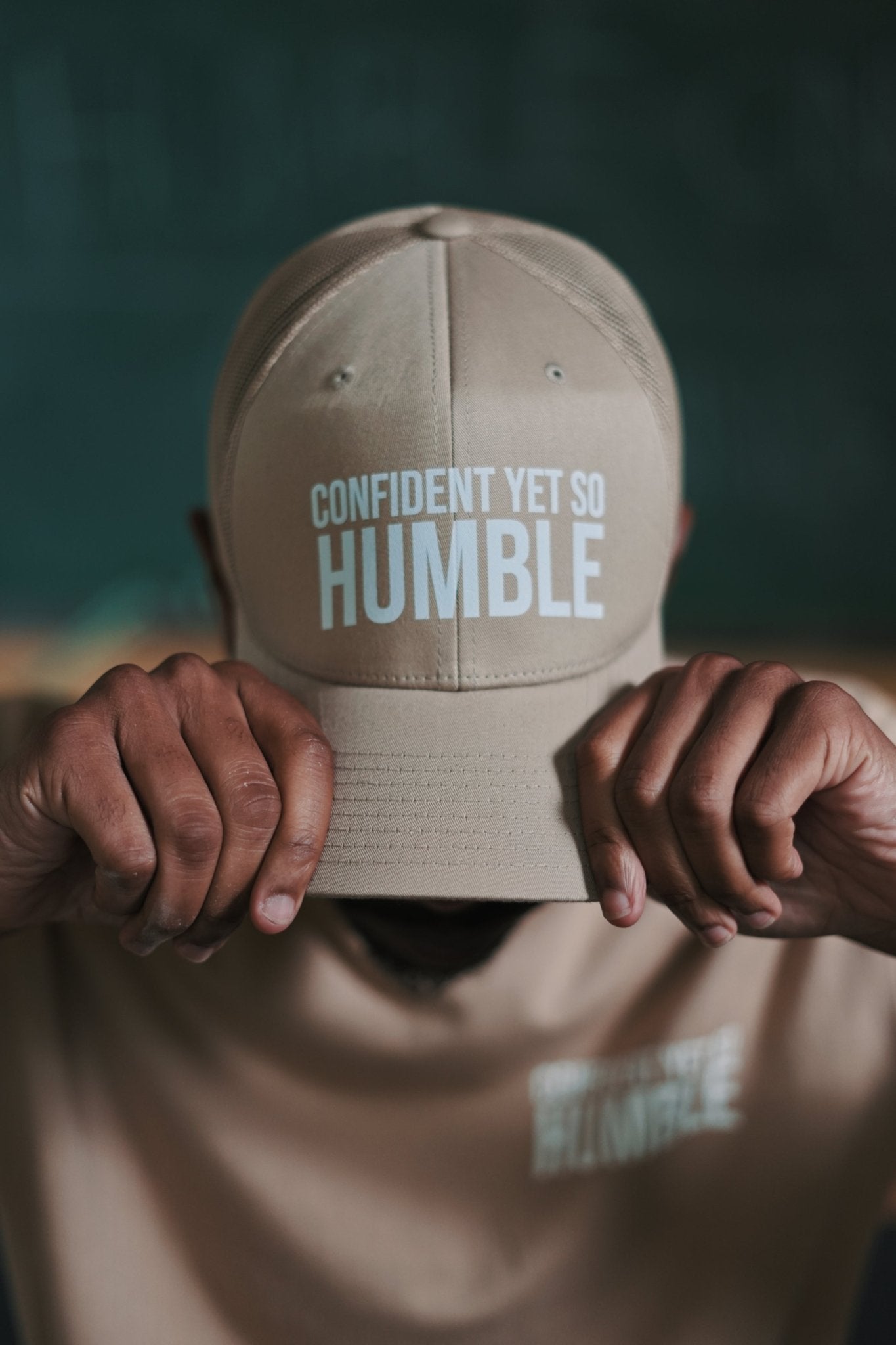 "Confident Yet So Humble" Trucker Hat - Humblecinema