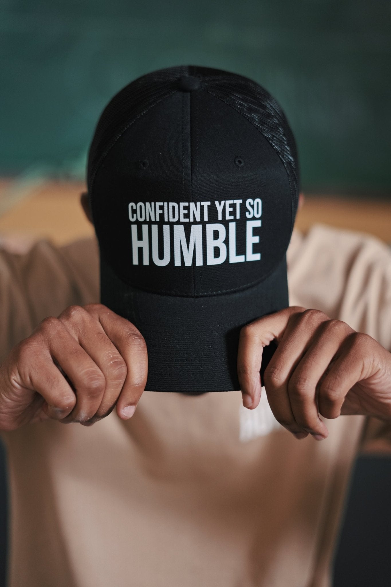 "Confident Yet So Humble" Trucker Hat - Humblecinema