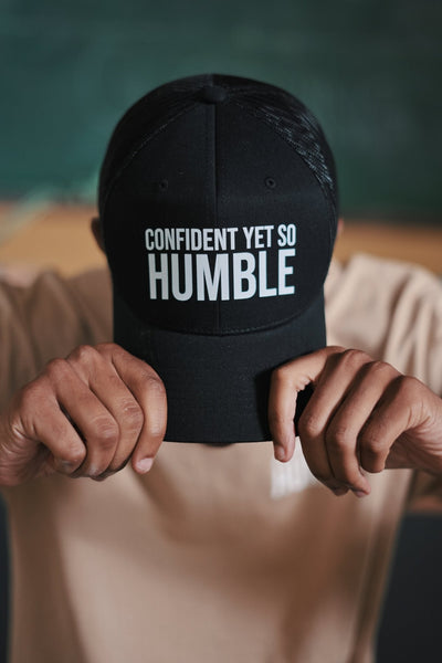 "Confident Yet So Humble" Trucker Hat - Humblecinema