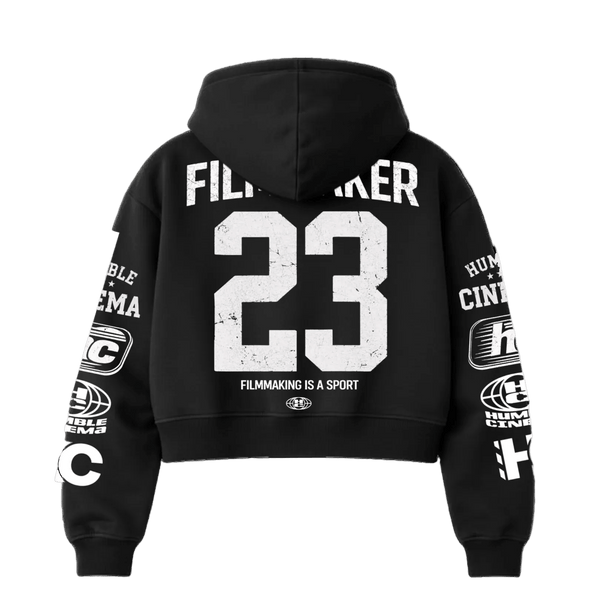 Filmmaker 23 Cropped Zip Hoodie - Humble Cinema