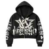 Filmmaker 23 Cropped Zip Hoodie - Humble Cinema