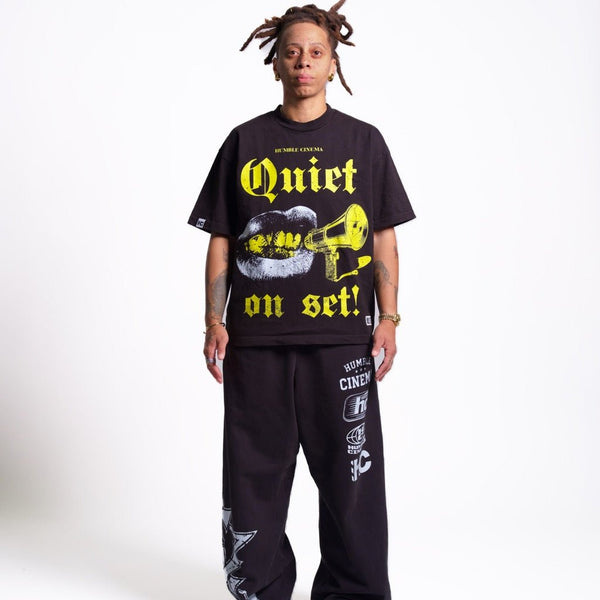 Quiet On Set Tee - Humble Cinema