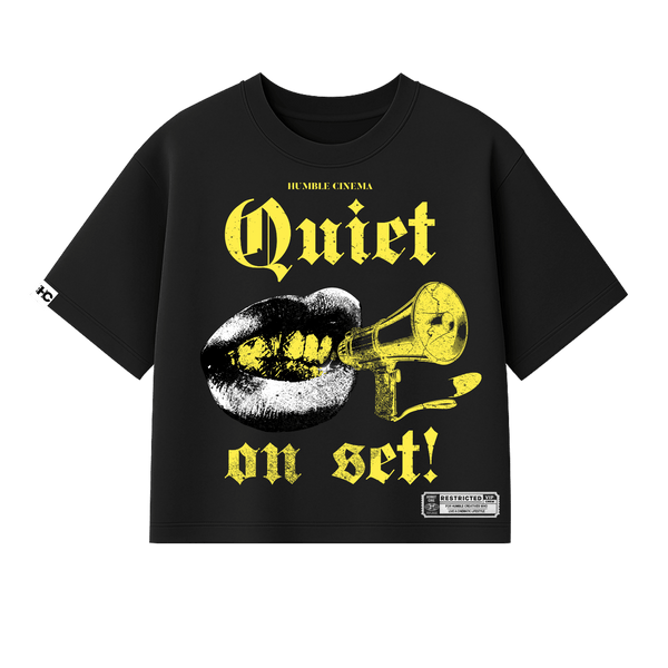 Quiet On Set Tee - Humble Cinema