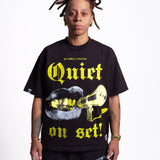 Quiet On Set Tee - Humble Cinema